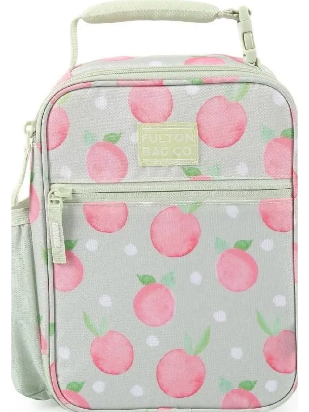Pink Peach Print Lunch Tote